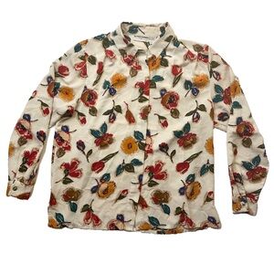 Vintage Alfred Dunner Floral Button Down